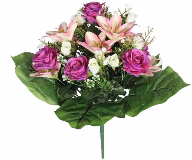 KDMD Lilac Pembroke Leafy Mixed Bunch of Purple Spring Flowers