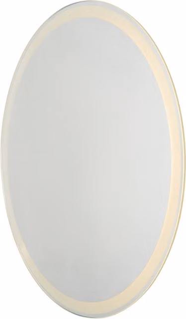 Litecraft Del Round LED Bathroom Wall Mirror with Touch Demist in Silver