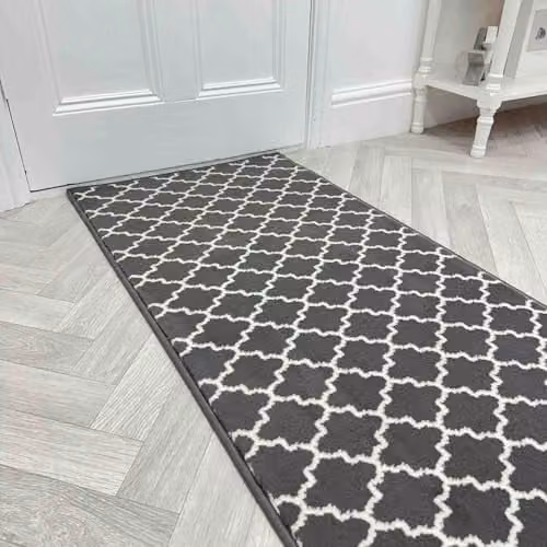 runrug Avanti Hallway Runner Rug, Grey, W: 70 cm, L: 180 cm – 1