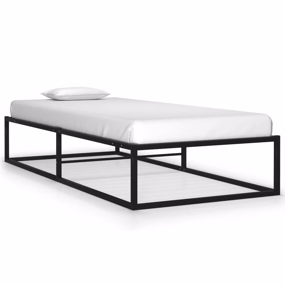 Berkfield Home Elegant Metal Bed Frame in Black, 90 x 200 cm – 2