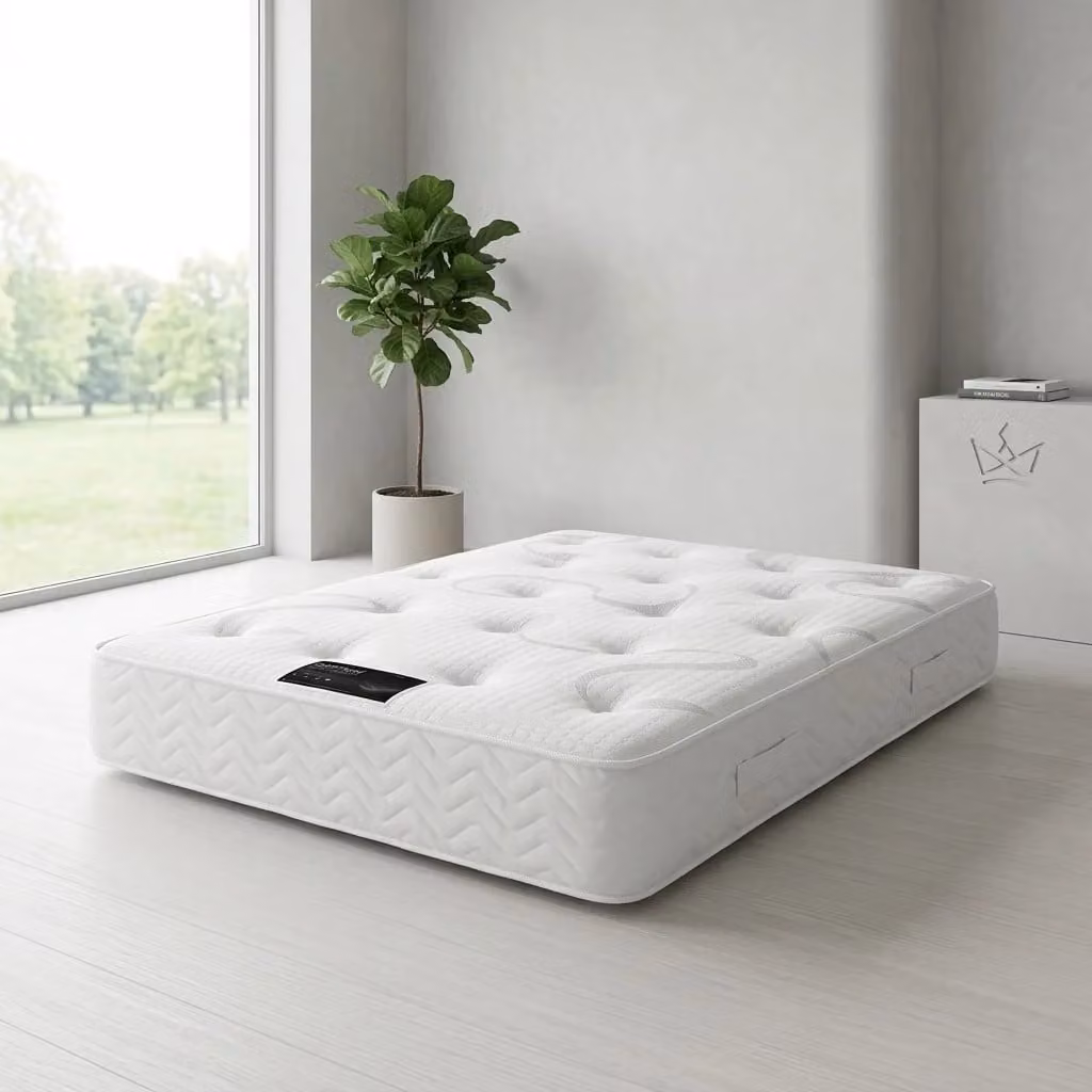 Balmoral Memory Foam Orthopaedic Hybrid Mattress by Beds NK Ltd in White