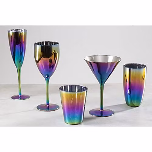 Orsina Aurora Multicolour Cocktail Glass, 345 ml – 2