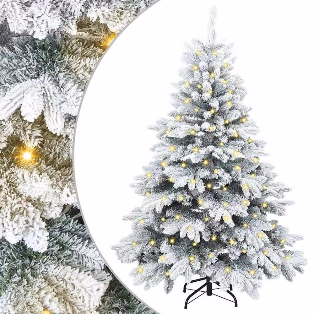 Berkfield Home Artificial Green Christmas Tree with 150 Warm White LEDs, Height: 120 cm – 2