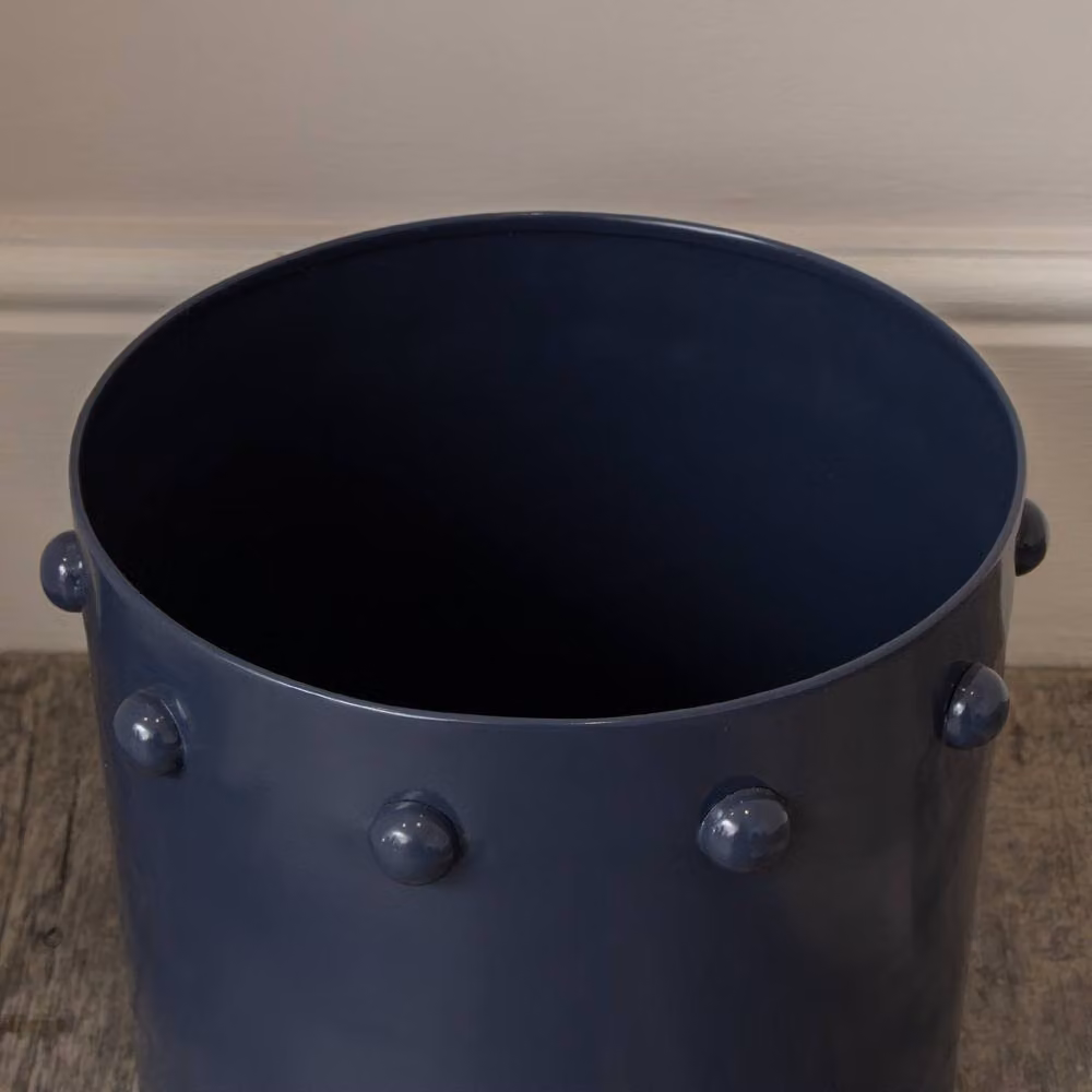 Melody Maison Modern Geometric Blue Metal Tabletop Planter Pot, W/D/H: 28 x 28 x 23.5 cm – 2