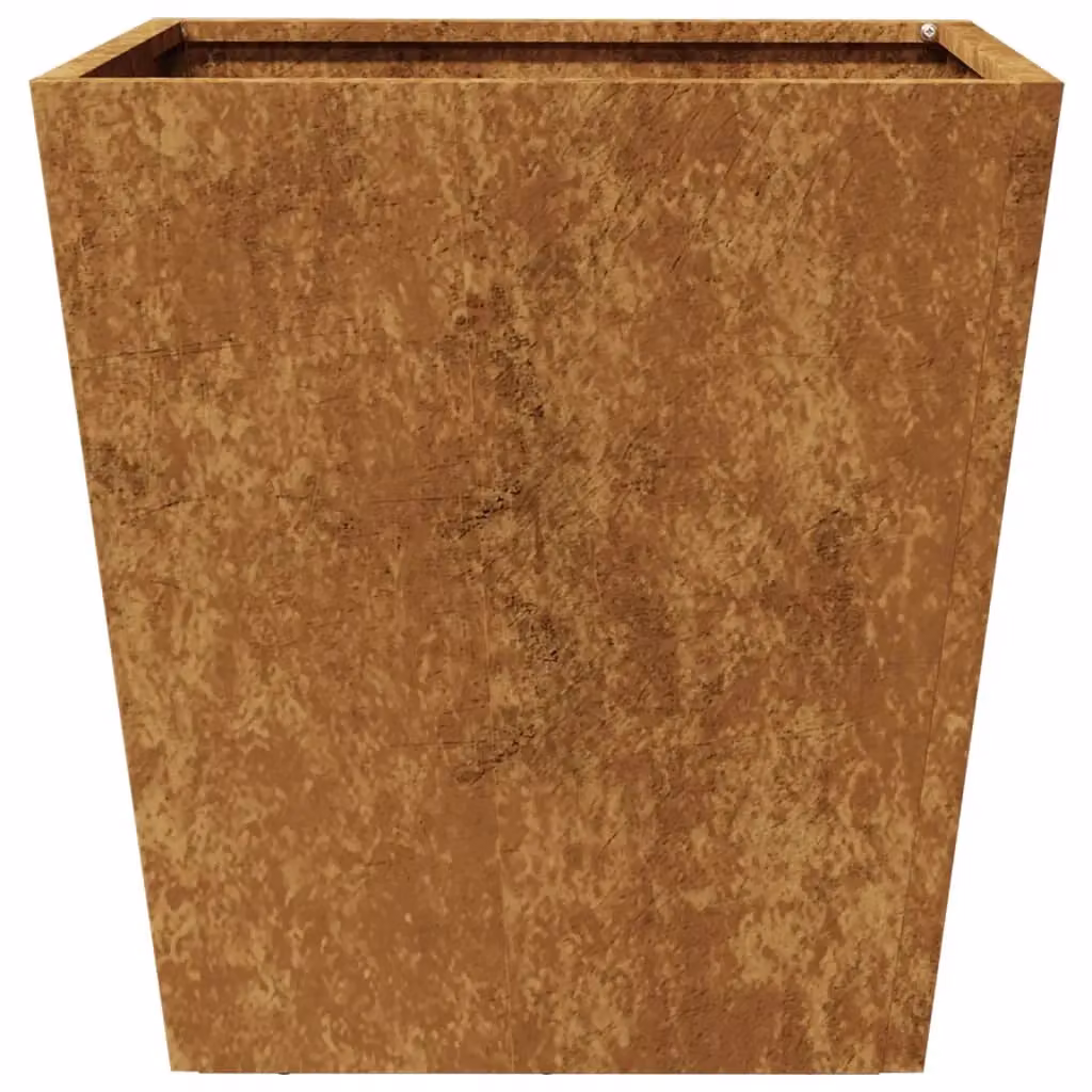 Berkfield Home Corten Steel Garden Planter Tubs in Brown, 2 Pack, W/D/H: 40 x 40 x 40 cm – 4