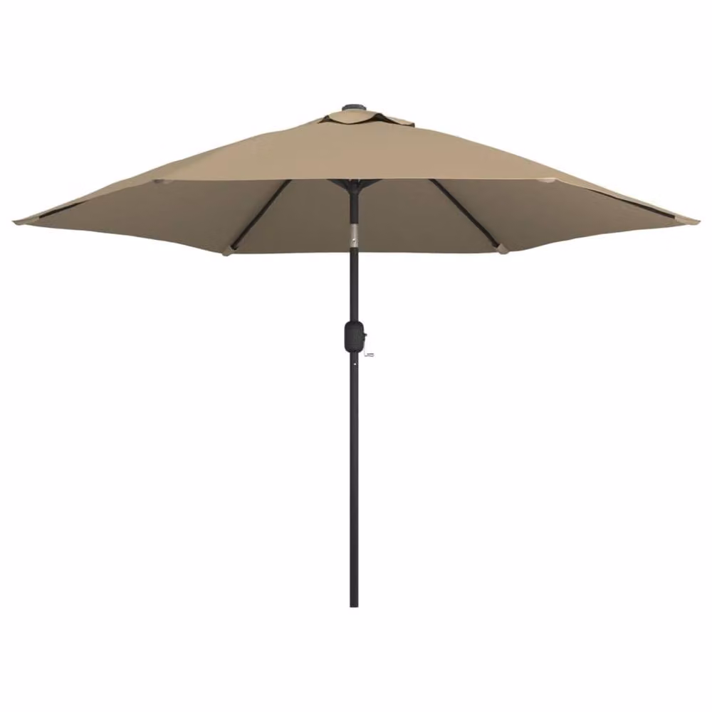 Berkfield Home Garden Parasol with Steel Pole, Beige, Diameter: 300 cm – 2