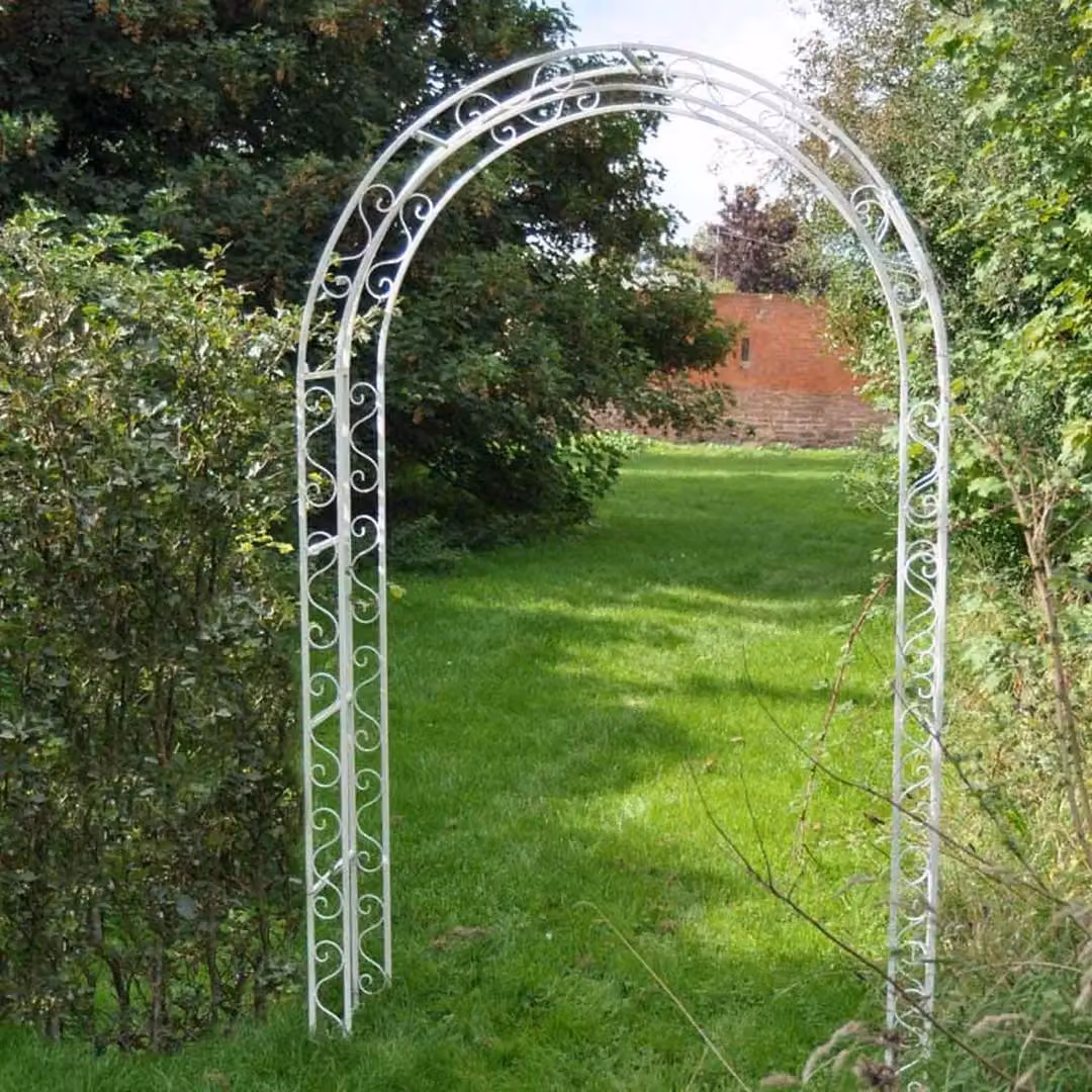 Ascalon Design Ltd Rustic Curved Arch in Beige and White, W: 38 cm, H: 221 cm – 2