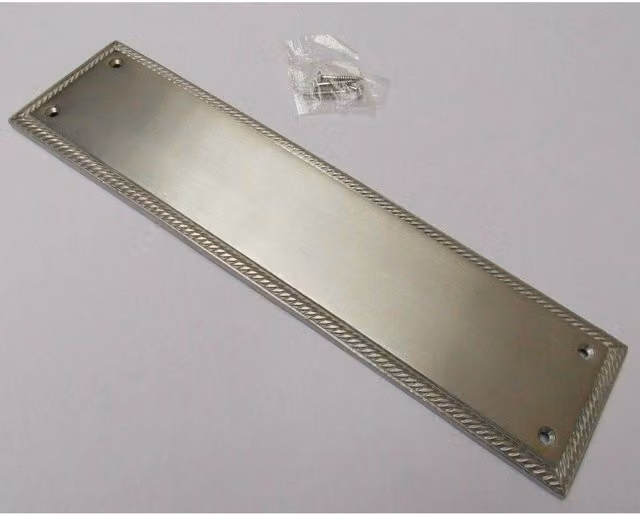 Golden Grace Brushed Chrome Finger Plate