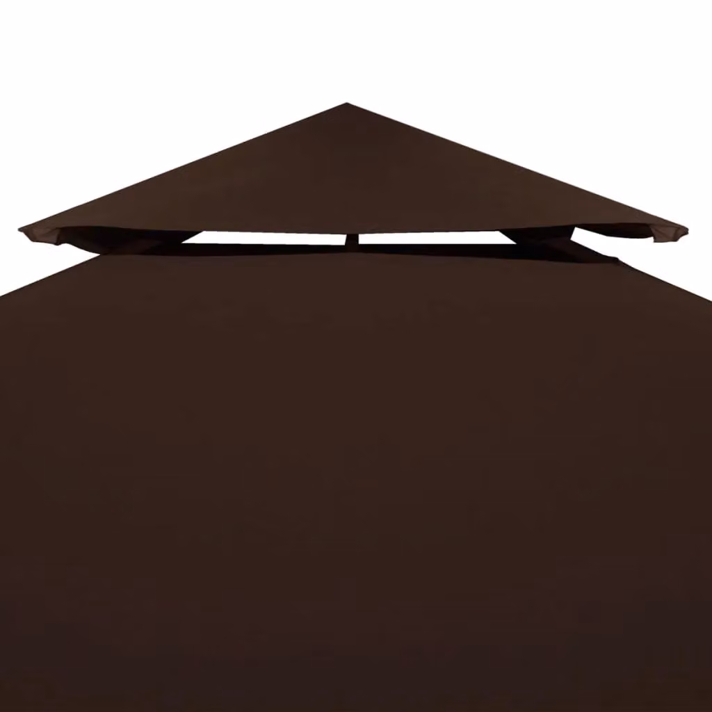 Berkfield Home 2-Tier Gazebo Top Cover, Brown, 3 x 3 m – 3