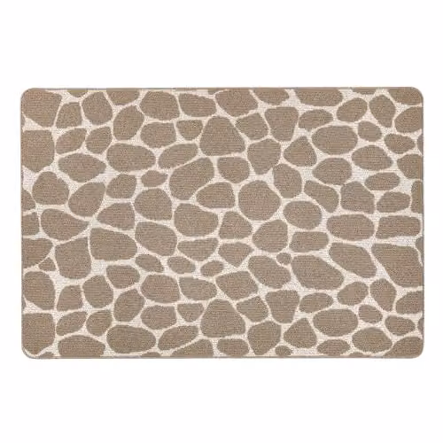 My Mat Sculptured Patterned Pebble Mink Rug, Brown, W: 100 cm, L: 150 cm – 1