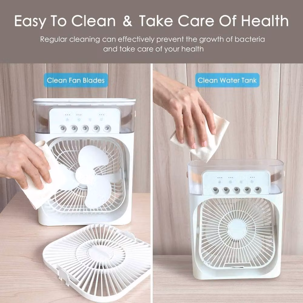 Rolipo 4-in-1 Portable Air Cooler and Mist Fan with Aroma Diffuser, White – 3