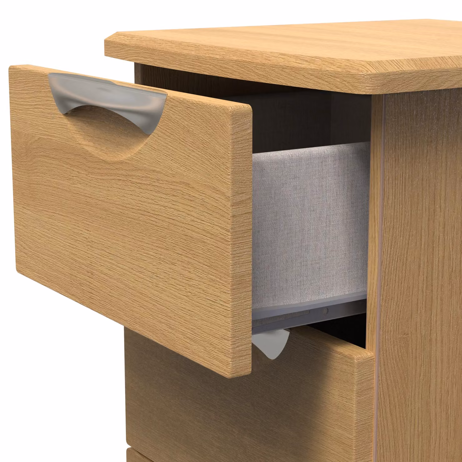 2 U Holborn 3 Drawer Bedside Cabinet in Brown – 3