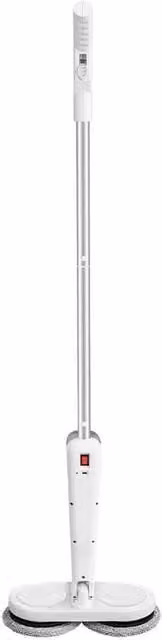 KORVIXA Rechargeable Electric Floor Mop Rotating Broom Sweeper in White – 1