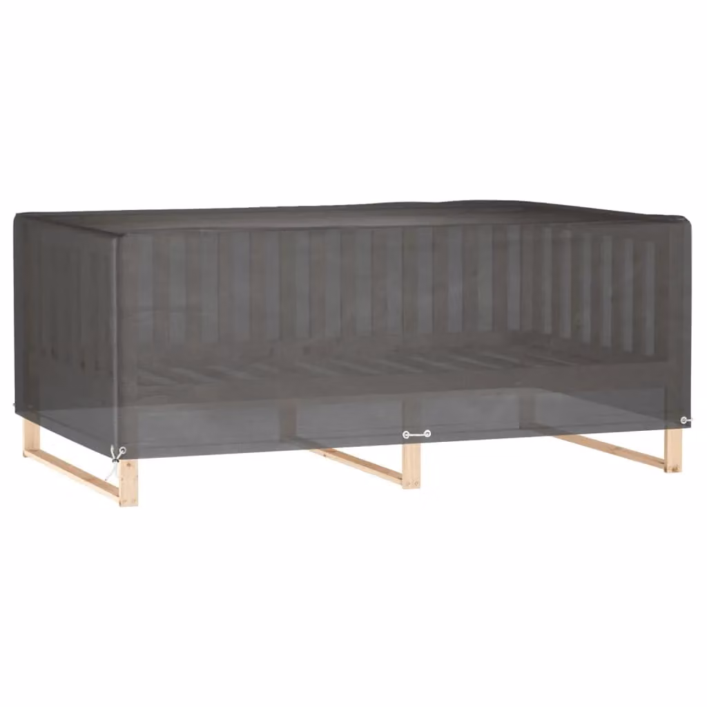 Berkfield Home Rectangular Garden Furniture Cover with 12 Eyelets, Black, W/D/H: 227 x 152 x 65 cm – 2