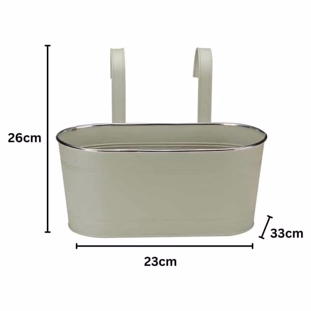 Marco Paul Green Hanging Window Box Planter for Fences and Balconies W/D/H: 30.48 x 30.48 x 30.48 cm – 2