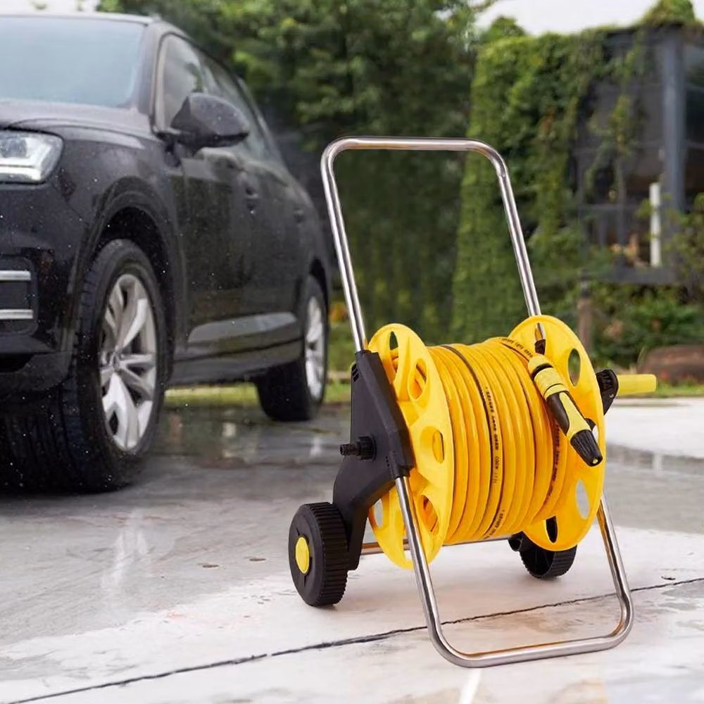 EONLION 40m Garden Water Hose Pipe Reel in Yellow – 3