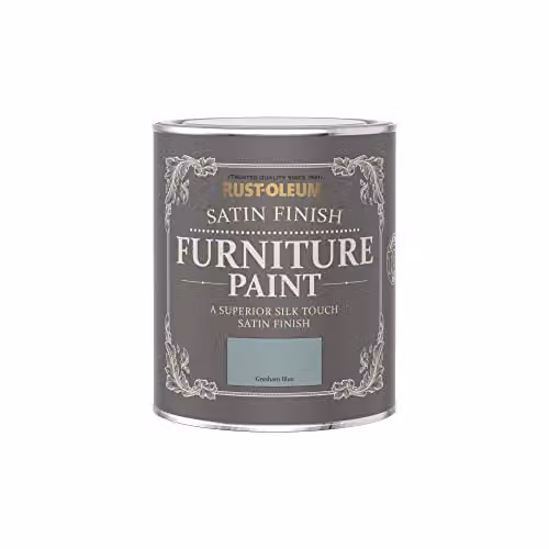 Rust-Oleum Satin Furniture and Skirting Board Paint, Blue, 750ml – 3