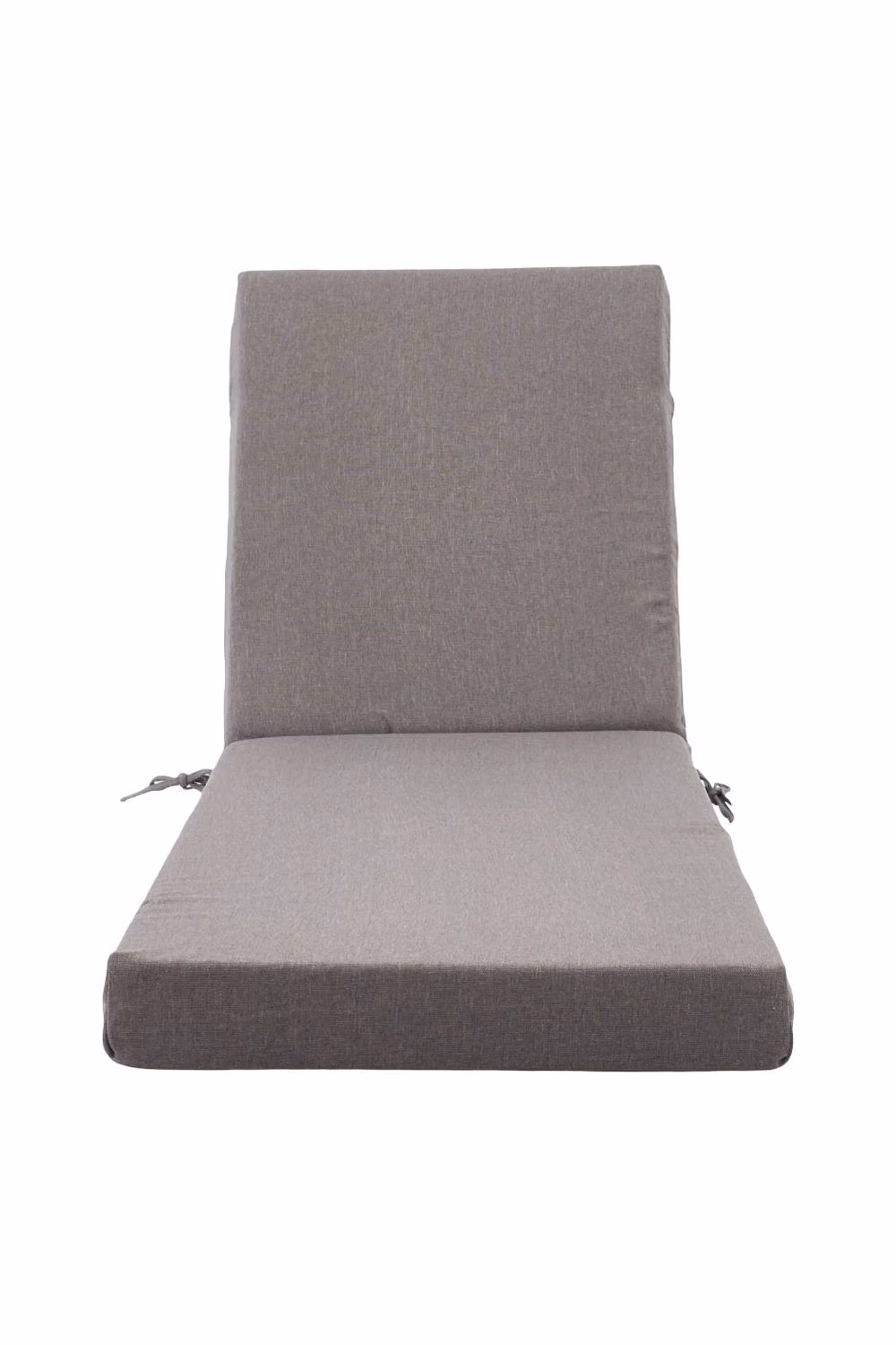 Garden Sanctuary Grey Outdoor Sun Lounge Cushion with Weatherproof Polyester Fabric and Foam Filling – 4