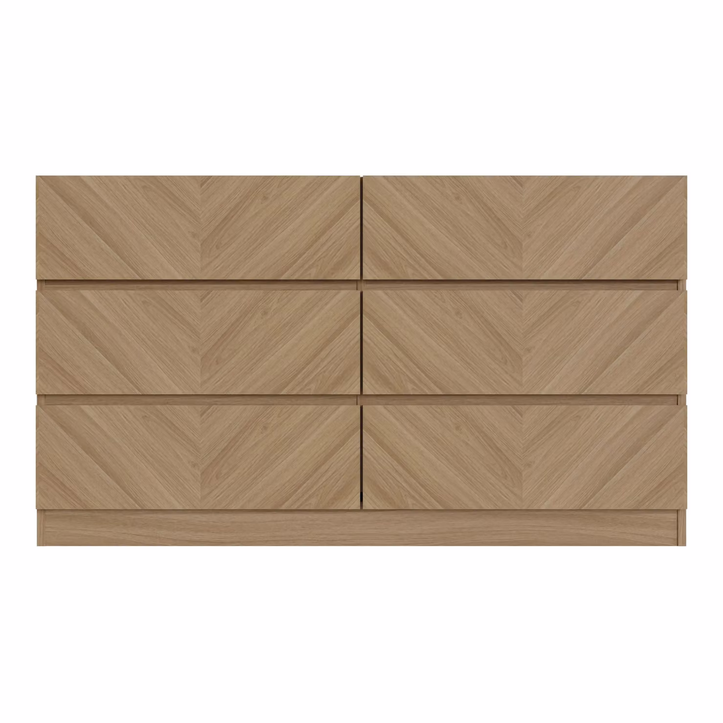 GFW Catania 6 Drawer Chest of Drawers in Brown Oak – 2