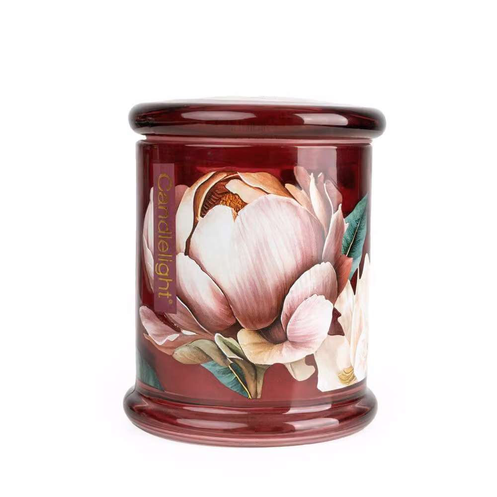 Madison & Mayfair Peony & Water Lily Lidded Jar Candle in Red – 2