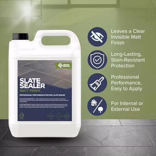 StoneCare4U Slate Sealer Matt Finish, 5 l, Transparent Waterproof Exterior Natural Stone Sealant for Slate, Limestone and Sandstone – 2