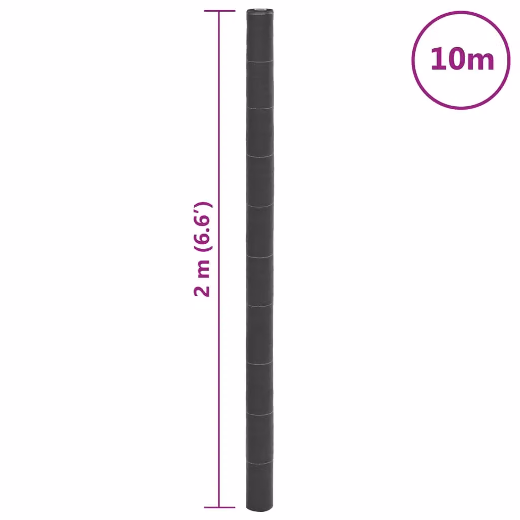 Berkfield Home Black PP Weed Membrane, 2 x 10 m – 4