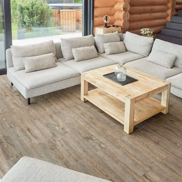 NOVECRAFTO Self Adhesive Wood Effect Vinyl Floor Planks in Brown, 20 Pack