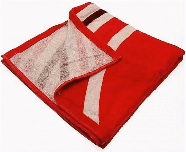 Liverpool FC Official Pulse Design Cotton Towel in Red