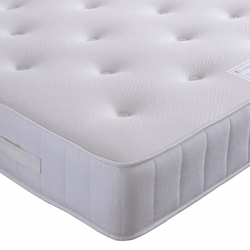 Bedmaster Grayson Wooden Ottoman Storage Bed and Maestro Memory Foam Hybrid Mattress in White, Double (140 x 200 cm) – 3
