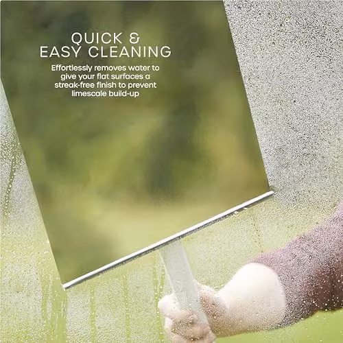 Swan Elevate Seamless Rubber Squeegee with Telescopic Handle and Wall Mountable Design, White – 4