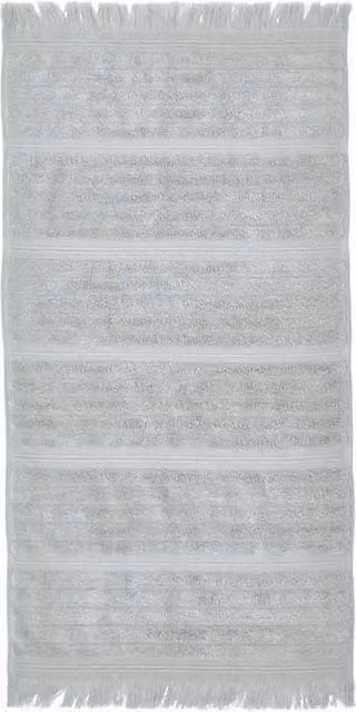 Murmur Leif Fluffy Cotton Terry Bath Towel in Grey