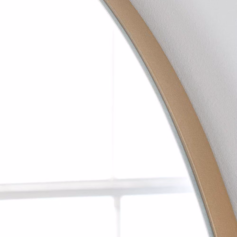 Yearn Mirrors Large Contemporary Arched Wall Mirror in Gold – 2