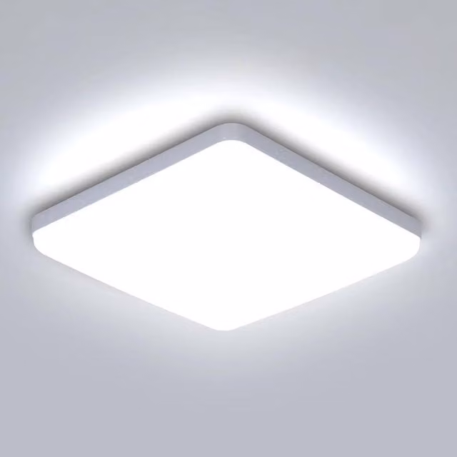 Goeco 36W Square LED Ceiling Light, 3.5 cm Ultra-Thin White LED Panel, 6500K Cool White – 1