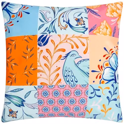 Riva Home Azzar Floral Square Outdoor Cushion, Multicolour, 43 x 43 cm – 2