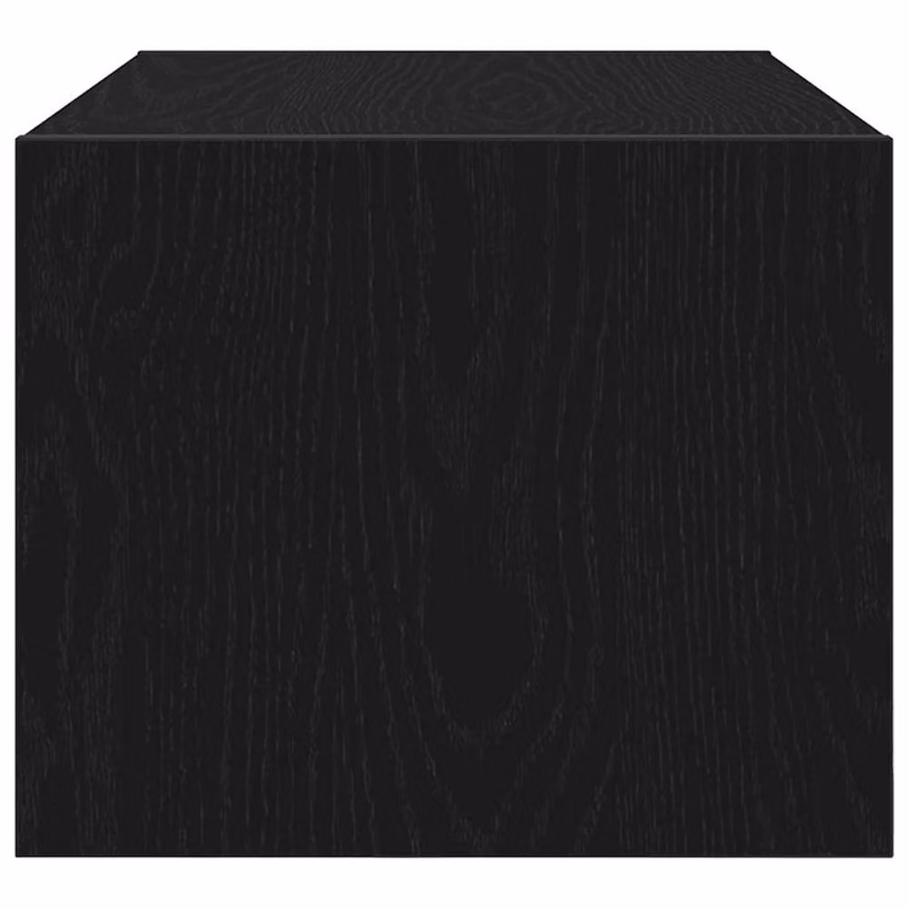 Berkfield Home Set of 2 Modern Black Oak TV Cabinets, W: 60 cm, D: 31 cm, H: 25.5 cm – 4