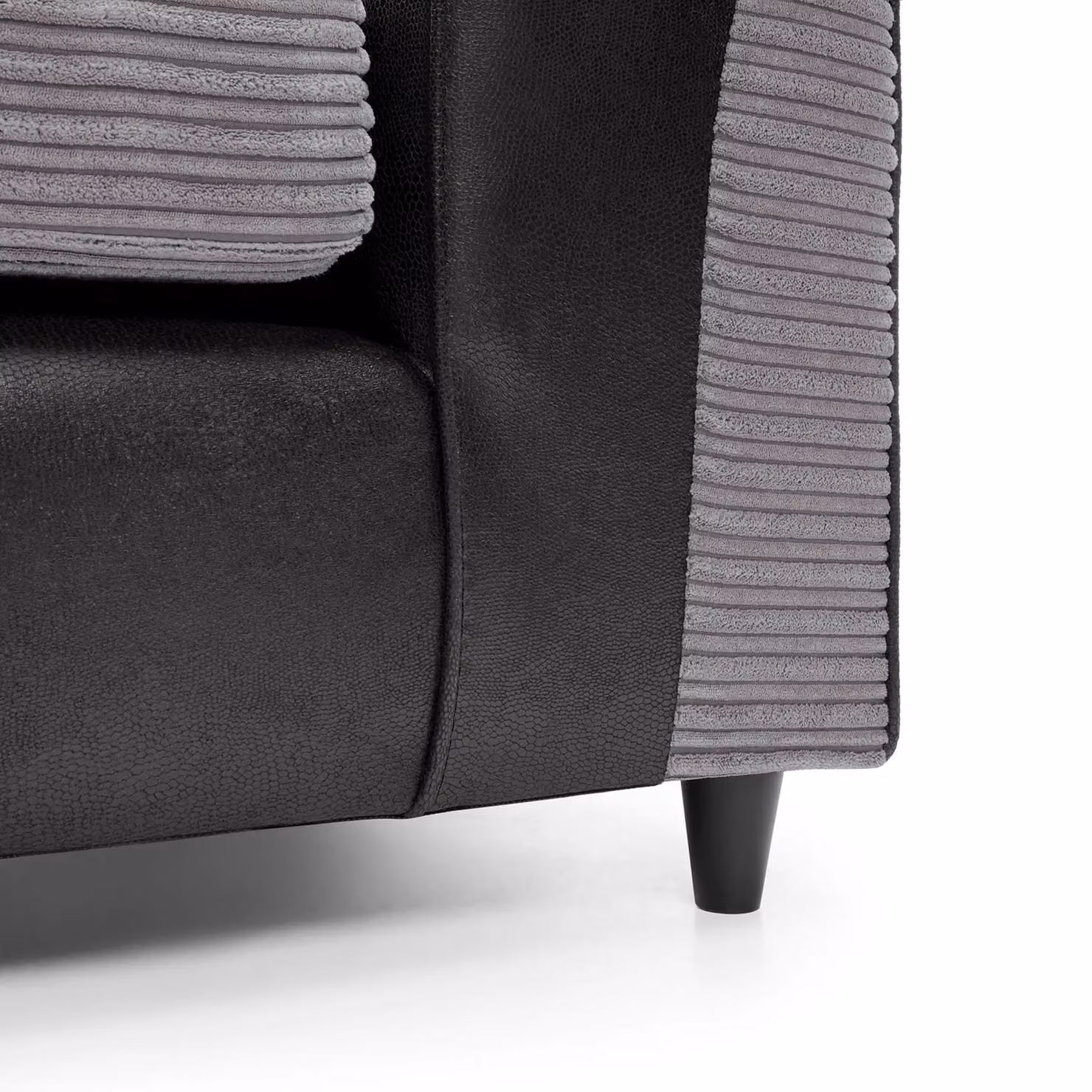 Abakus Direct Harvey Left Facing Corner Sofa in Grey with Scatter Cushions and Removable Covers – 5