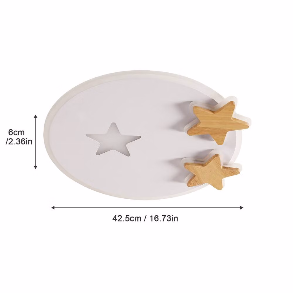 Goeco Modern LED Star Ceiling Light in White, Dimmable with Remote Control, Diameter: 42.5 cm – 3