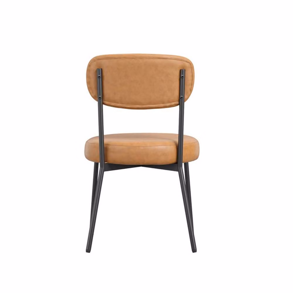 Lemon Pavilion Furniture Smith Dining Chairs, Set of 2, Caramel and Black, W/D/H: 48 x 50 x 79 cm – 3