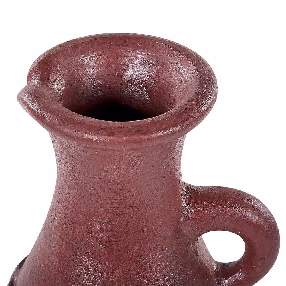 Wyld and Coco Handmade Ceramic Terracotta Vase in Blue and Brown, Height: 50 cm – 3