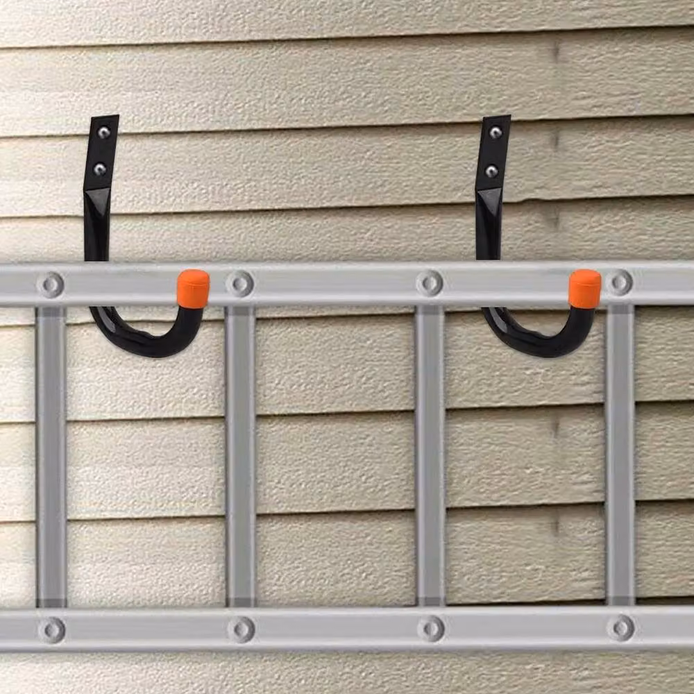 FORGEVIO 6 Pack Heavy Duty Wall Mounted Garage Storage Hooks in Black, 500mm – 3