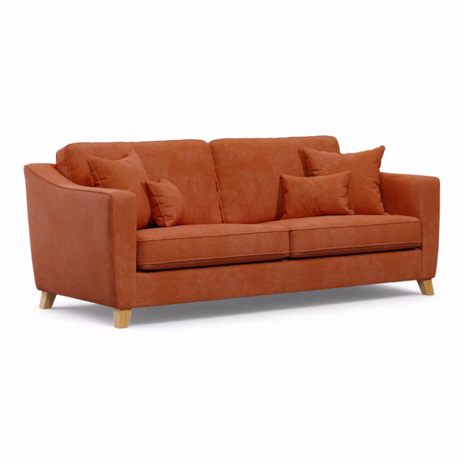 The Great Sofa Company Jackson 4 Seater Chenille Sofa in Terracotta – 2