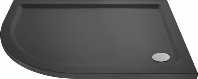 Balterley Premium Left Hand Offset Quadrant Corner Shower Tray in Grey – 1