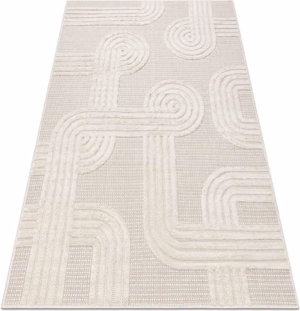 RugsX Santo Rug in White, W: 200 cm, D: 290 cm