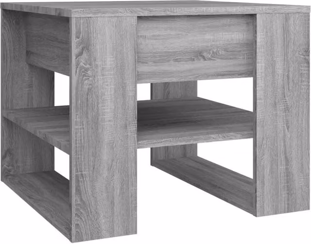 Berkfield Home Grey Sonoma Coffee Table, W/D/H: 55.5 x 55.5 x 45 cm