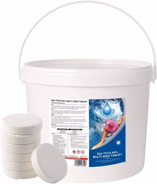 Shatchi 4-in-1 Multifunctional Chlorine Disinfection Tablets, 10kg, White – 1