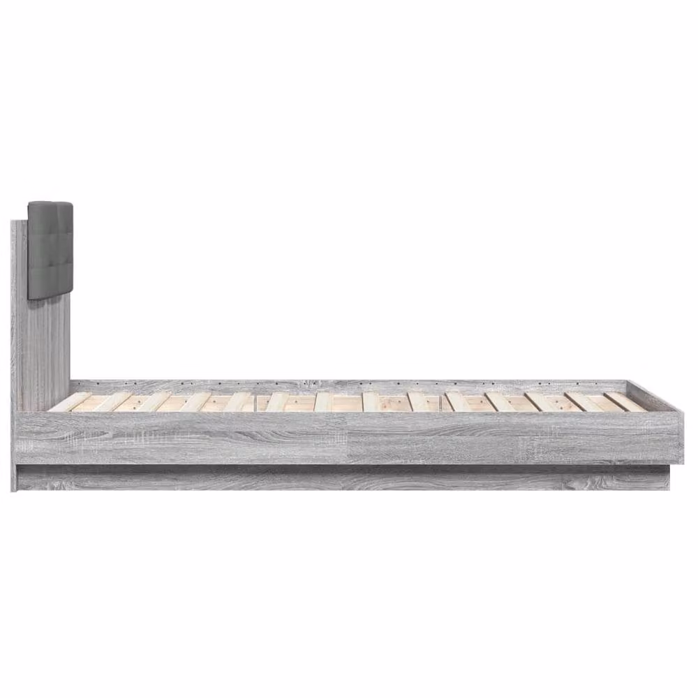 Berkfield Home Sonoma Single Bed Frame with Drawers in Grey, W/D/H: 90 x 190 cm – 3