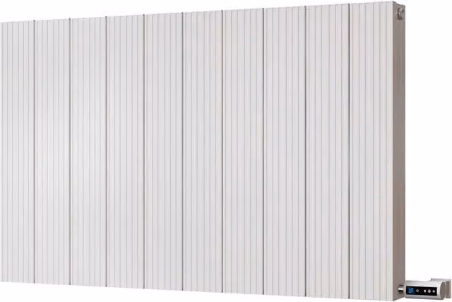 UK Radiators Thetford White Horizontal Designer Electric Radiator with WiFi App Control, W: 93.6 cm, H: 60.0 cm