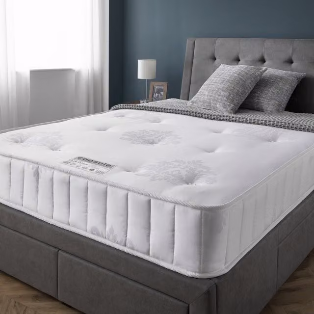 Julian Bowen Capsule Essentials Bonnell Spring Mattress, White, Width: 76 cm