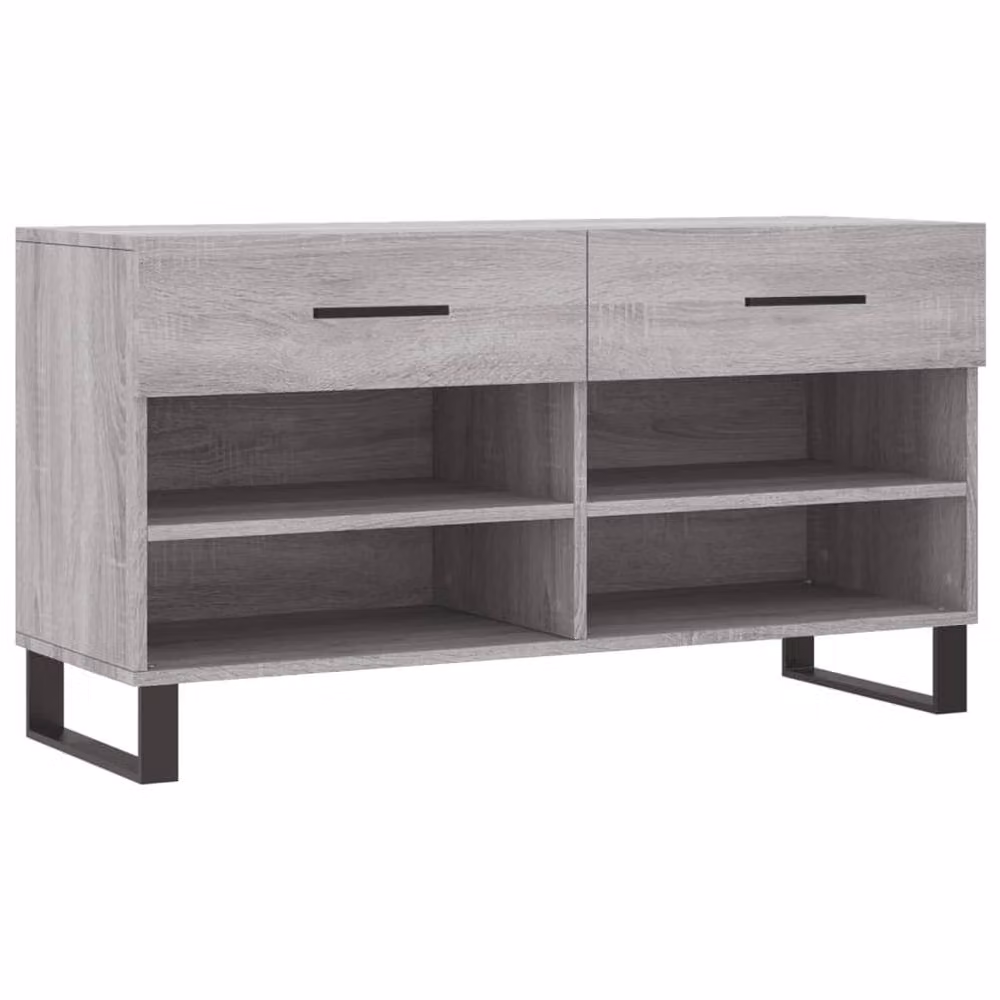 Berkfield Home Grey Sonoma Shoe Bench W/D/H: 102 x 35 x 55 cm – 3
