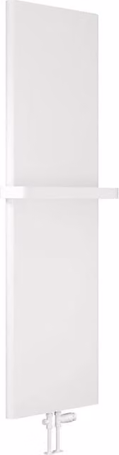 Bathroom Kingdom Borda White Designer Flat Panel Vertical Towel Rail, H 180 cm x W 54 cm